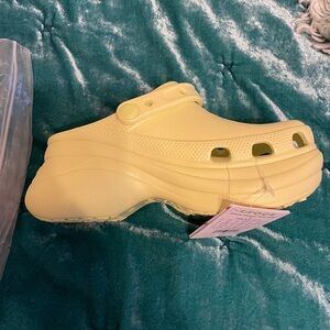 Crocs, size 5 Bae clog. New in bag, with tags, never worn. Lime zest color.